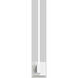 Z-Bar LED 24 inch Matte white Wall Sconce Wall Light, End Mount